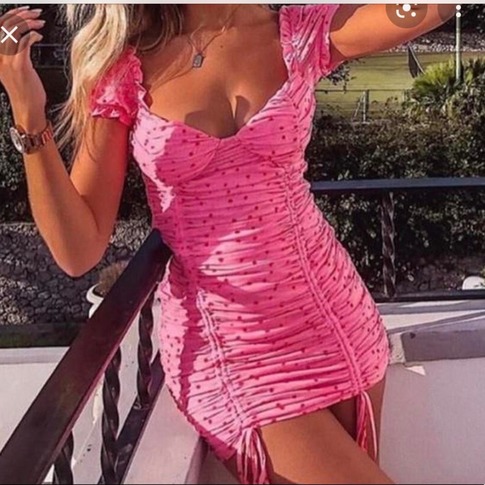 Pink flower dress